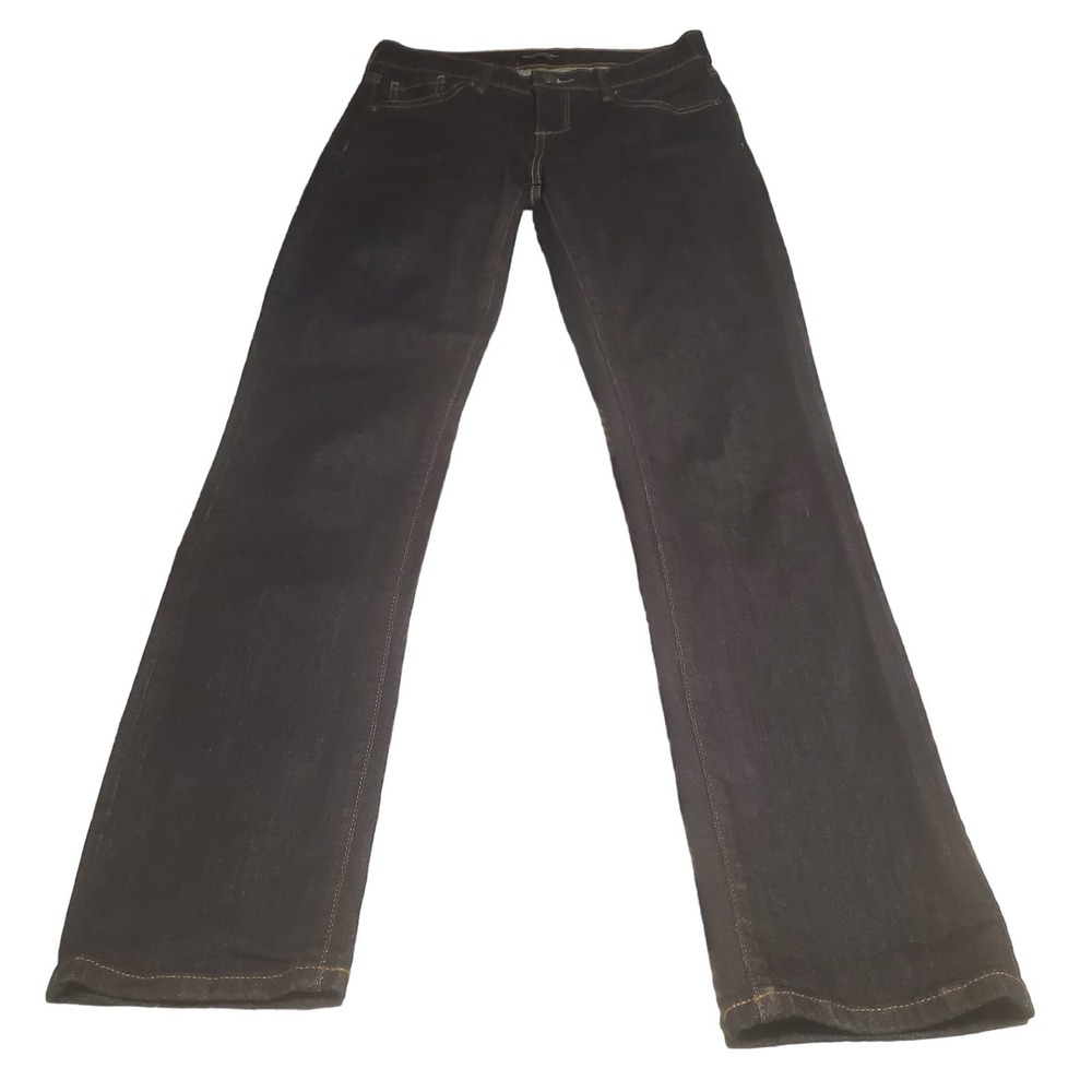 Banana Republic Premium Denim (28x30) Girlfriend Straight Dark Jeans (sized 26)